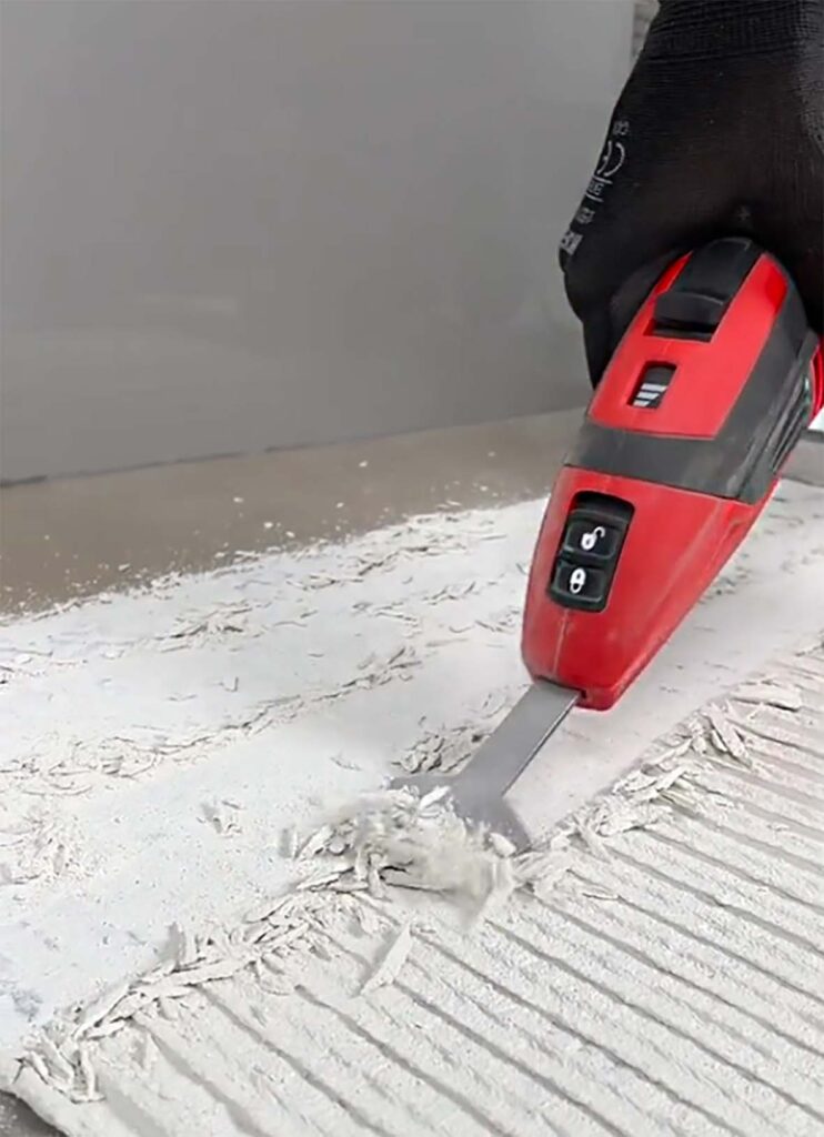 how to take off tile glue